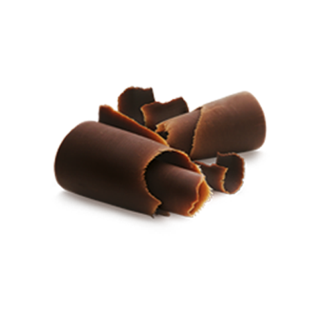 Belgian chocolate curls